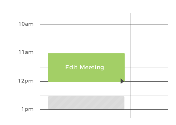 View and edit your meetings